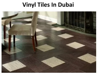 vinyl tiles in dubai