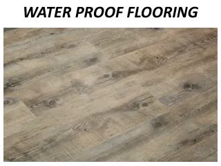 water proof flooring