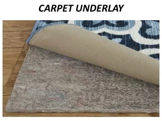 carpet underlay