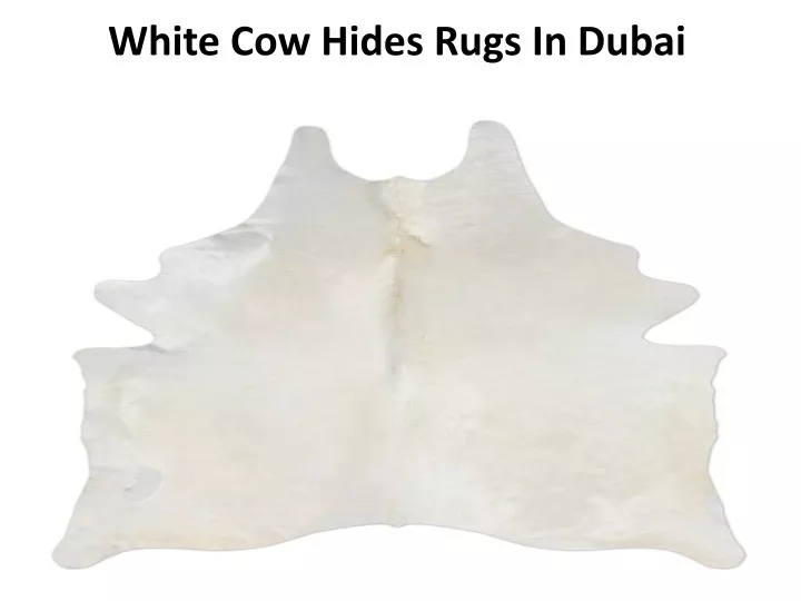 white cow hides rugs in dubai