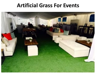 artificial grass for events
