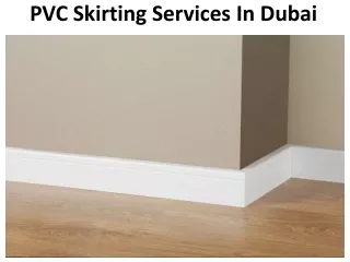 pvc skirting services in dubai