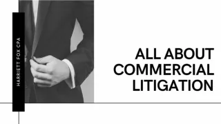 All About Commercial Litigation - Harriett Fox CPA