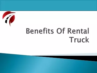 Benefits Of Rental Truck-fleet market