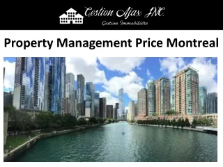 Property Management Price Montreal