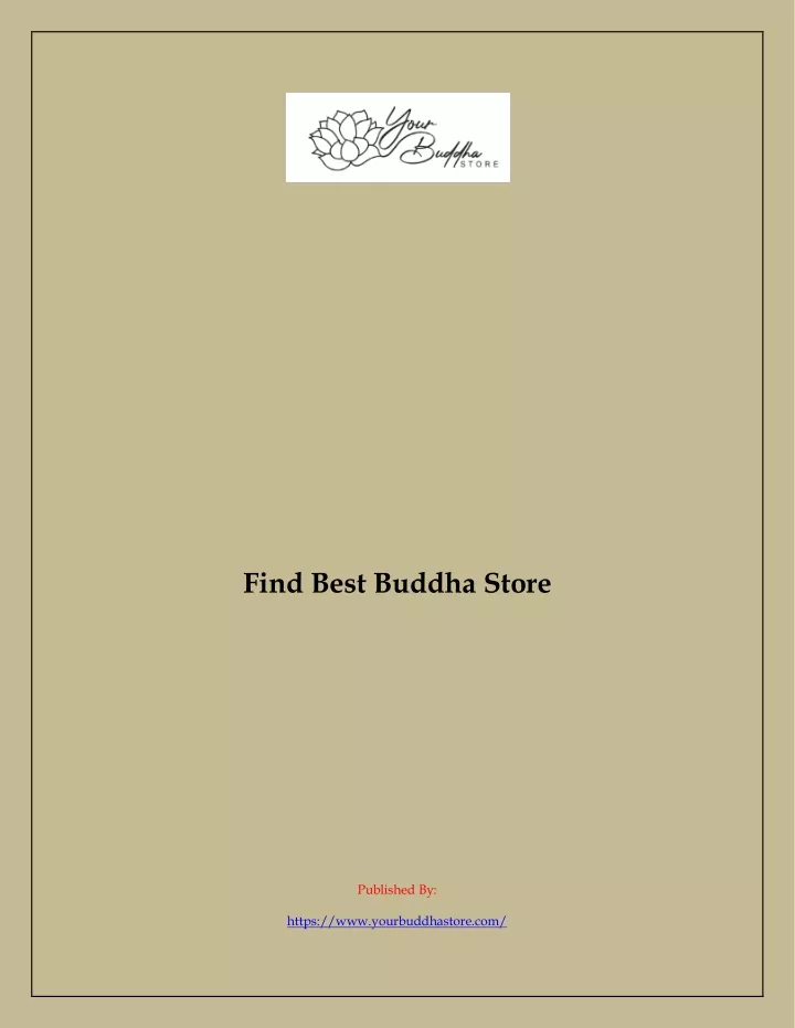 find best buddha store