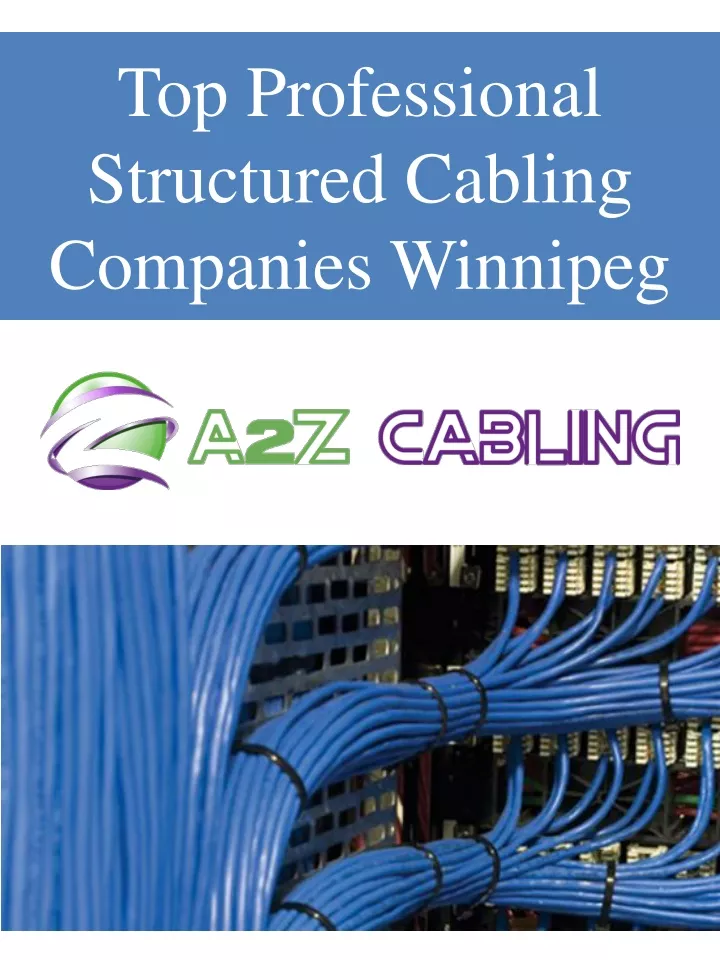 top professional structured cabling companies winnipeg