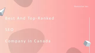 Leading SEO Company In Canada | Nanovise Inc.