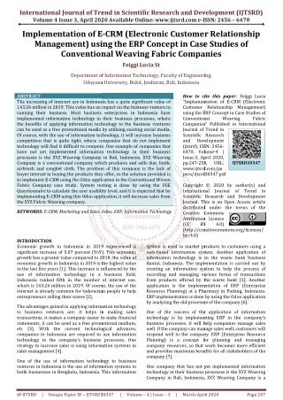 international journal of trend in scientific