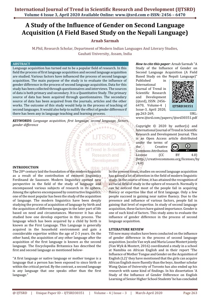 international journal of trend in scientific