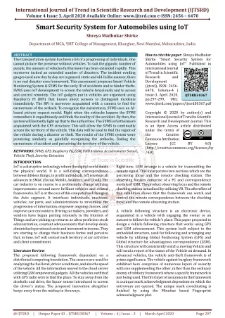 international journal of trend in scientific