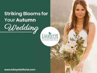 Lafayette Florist – Best Flowers for Your Fall Wedding