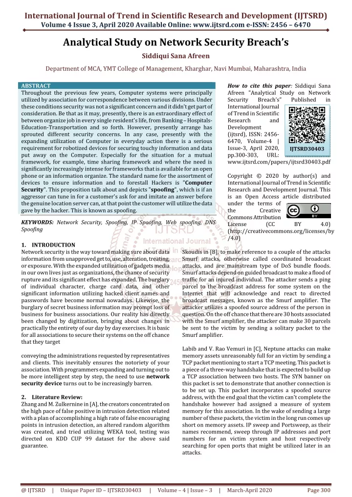 international journal of trend in scientific