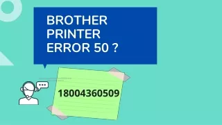 brother printer error 50