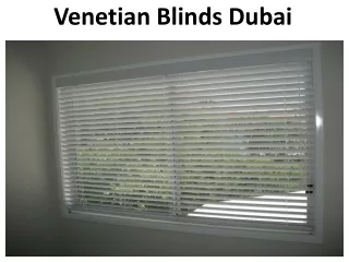 venetian blinds dubai