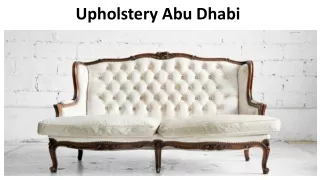 upholstery abu dhabi