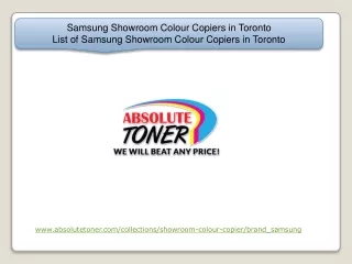 Samsung Showroom Colour Copiers in Toronto