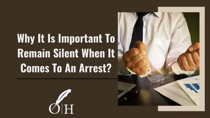 why it is important to remain silent when