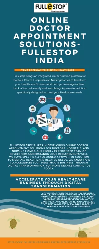 online doctor appointment solutions fullestop