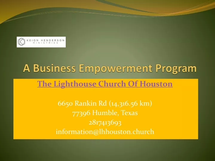 a business empowerment program