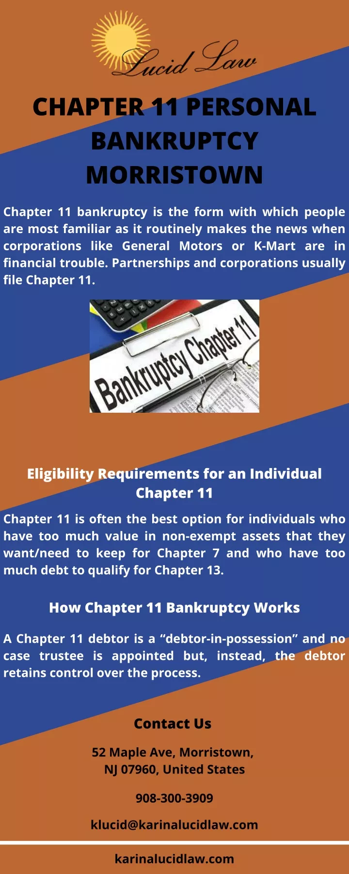 chapter 11 personal bankruptcy morristown