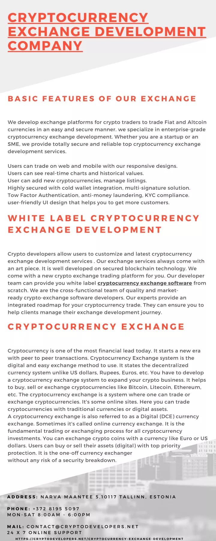 cryptocurrency exchange development company