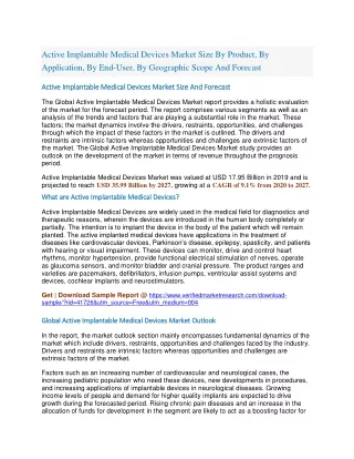 active implantable medical devices market size