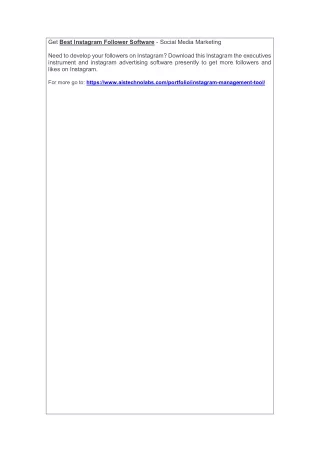 get best instagram follower software social media