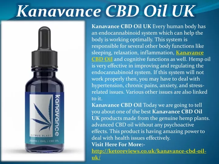 kanavance cbd oil uk