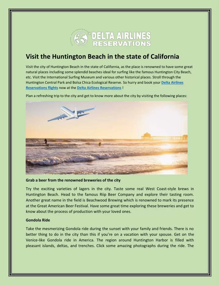 visit the huntington beach in the state