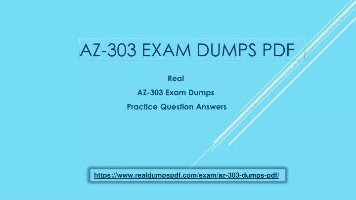 az 303 exam dumps pdf
