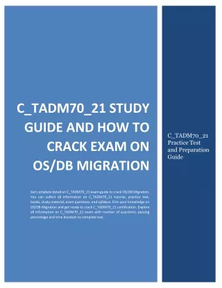 c tadm70 21 study guide and how to crack exam