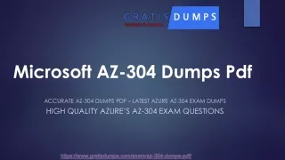 Latest AZ-304 Dumps Pdf ~ Perfect AZ-304 Exam Dumps