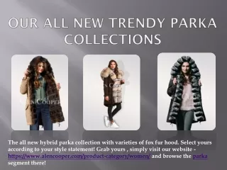 Our all new trendy winter collection