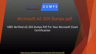 Reliable AZ-204 Dumps Pdf ~ Unique AZ-204 Exam Dumps