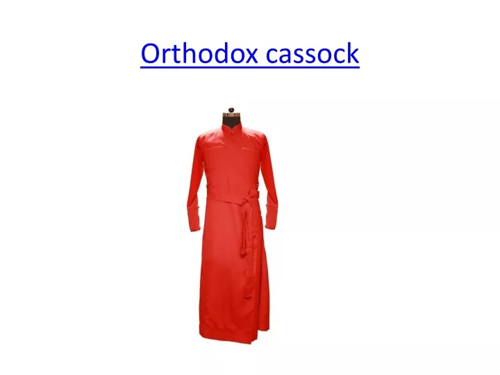 orthodox cassock