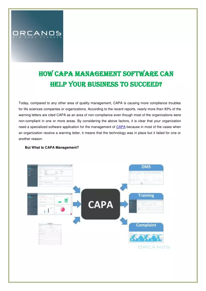 how capa management software can how capa