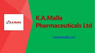 k a malle pharmaceuticals ltd