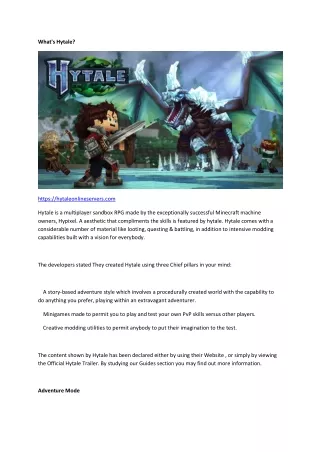 what s hytale