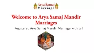 Arya Samaj Mandir in delhi for Marriage