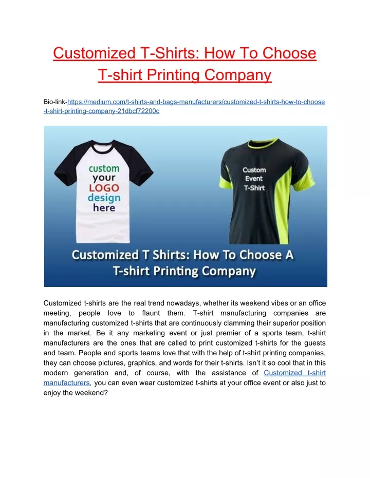 customized t shirts how to choose t shirt