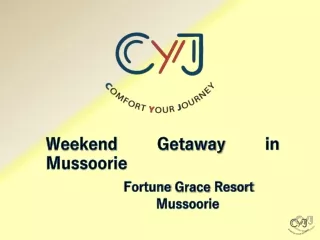 Best Resorts for Weekend Getaways in Mussoorie l Fortune Grace Resort Mussoorie