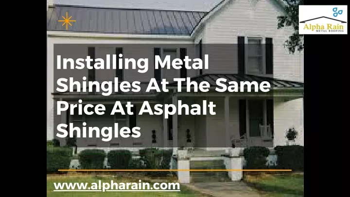 installing metal installing metal shingles