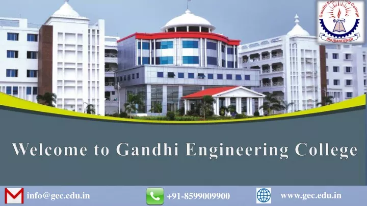 welcome to gandhi engineering college