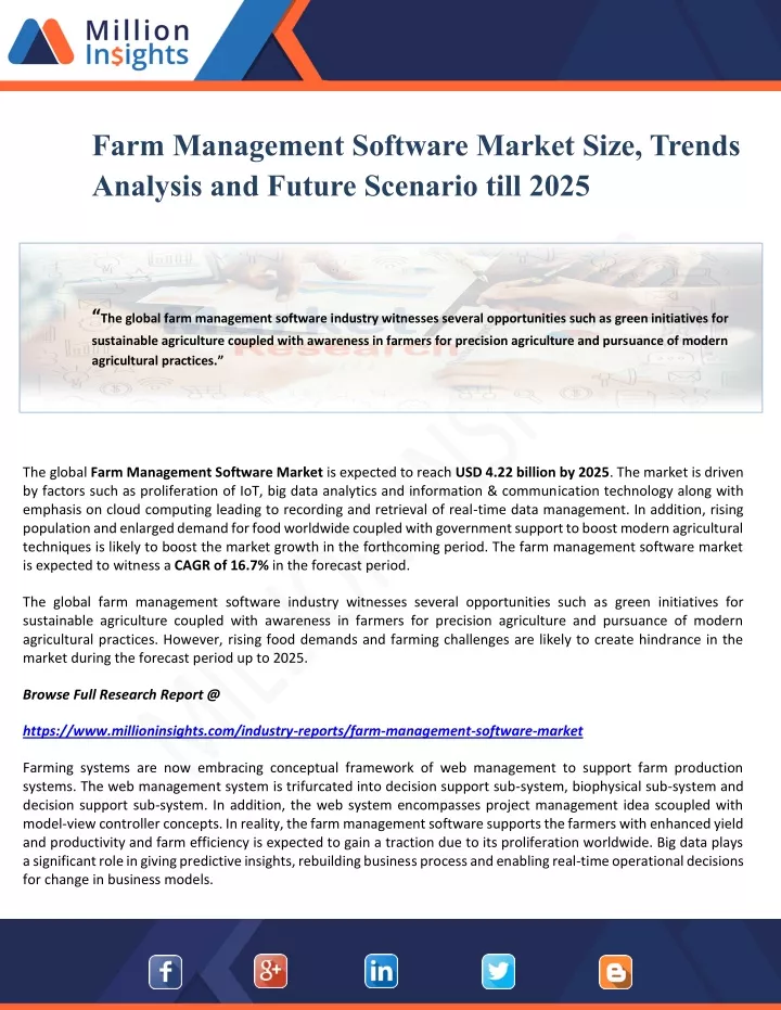 farm management software market size trends