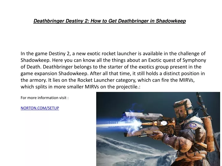 deathbringer destiny 2 how to get deathbringer