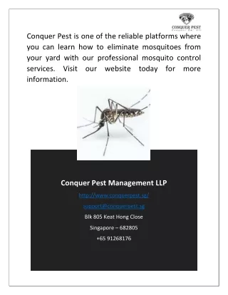 conquer pest is one of the reliable platforms