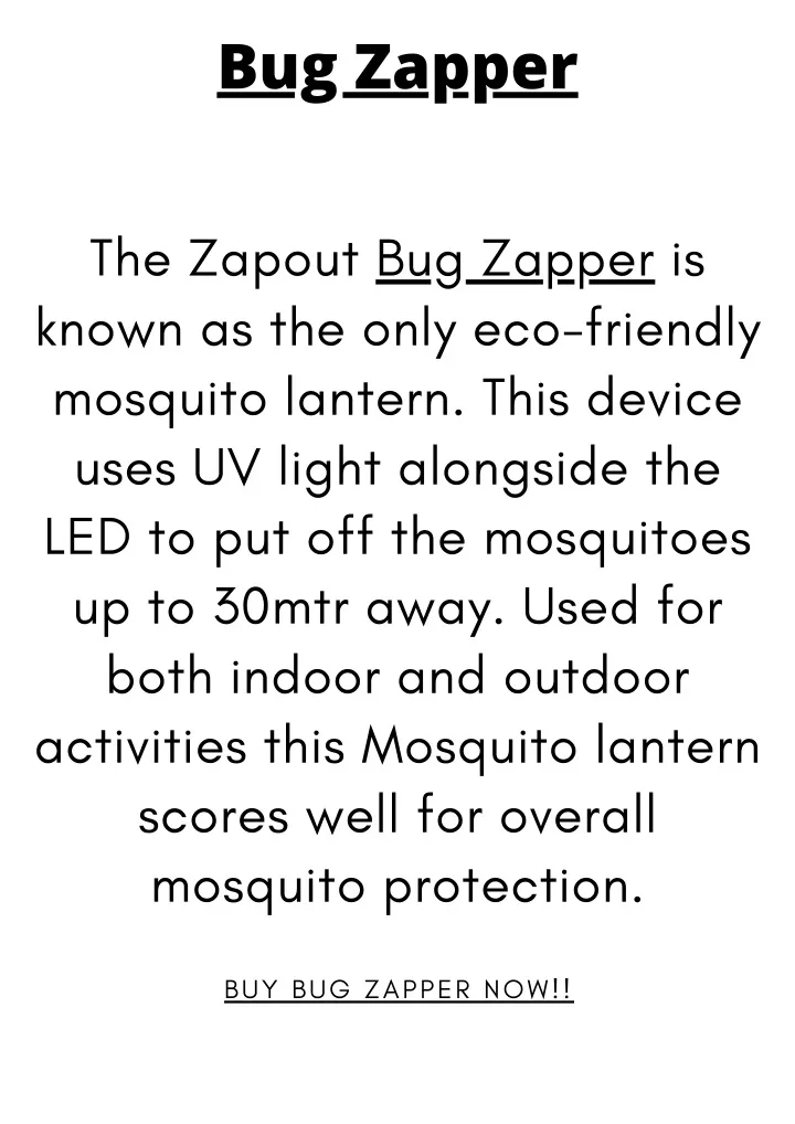 bug zapper