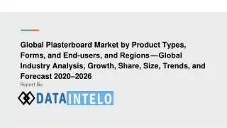 Plasterboard Market growth opportunity and industry forecast to 2026