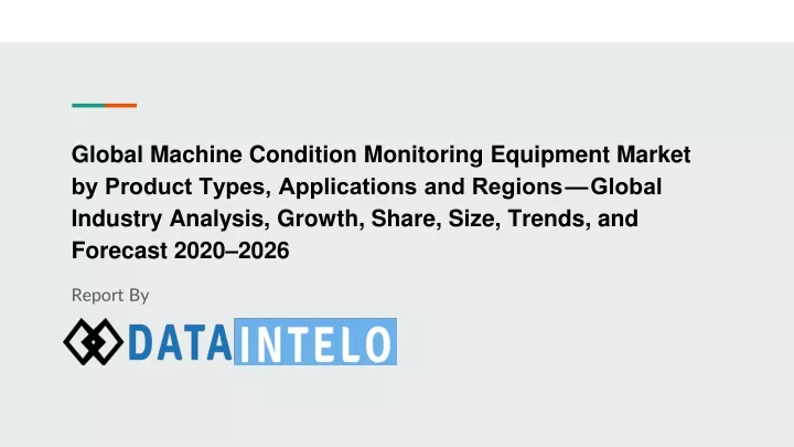 global machine condition monitoring equipment